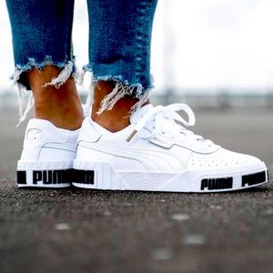 PUMA CALI BOLD SNEAKER WHITE METALLIC GOLD